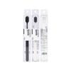 Black & White Soft Spiral Bristle Toothbrush with Wide Head - Single Pack