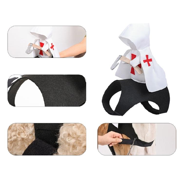 Hund 3D Ritter Verkleidung Kostüm Halloween Haustier Cosplay Lustige Killer