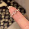 Elegant & Versatile Women's Sparkly Diamond Ring - Sweet, Cool, and Fashionable