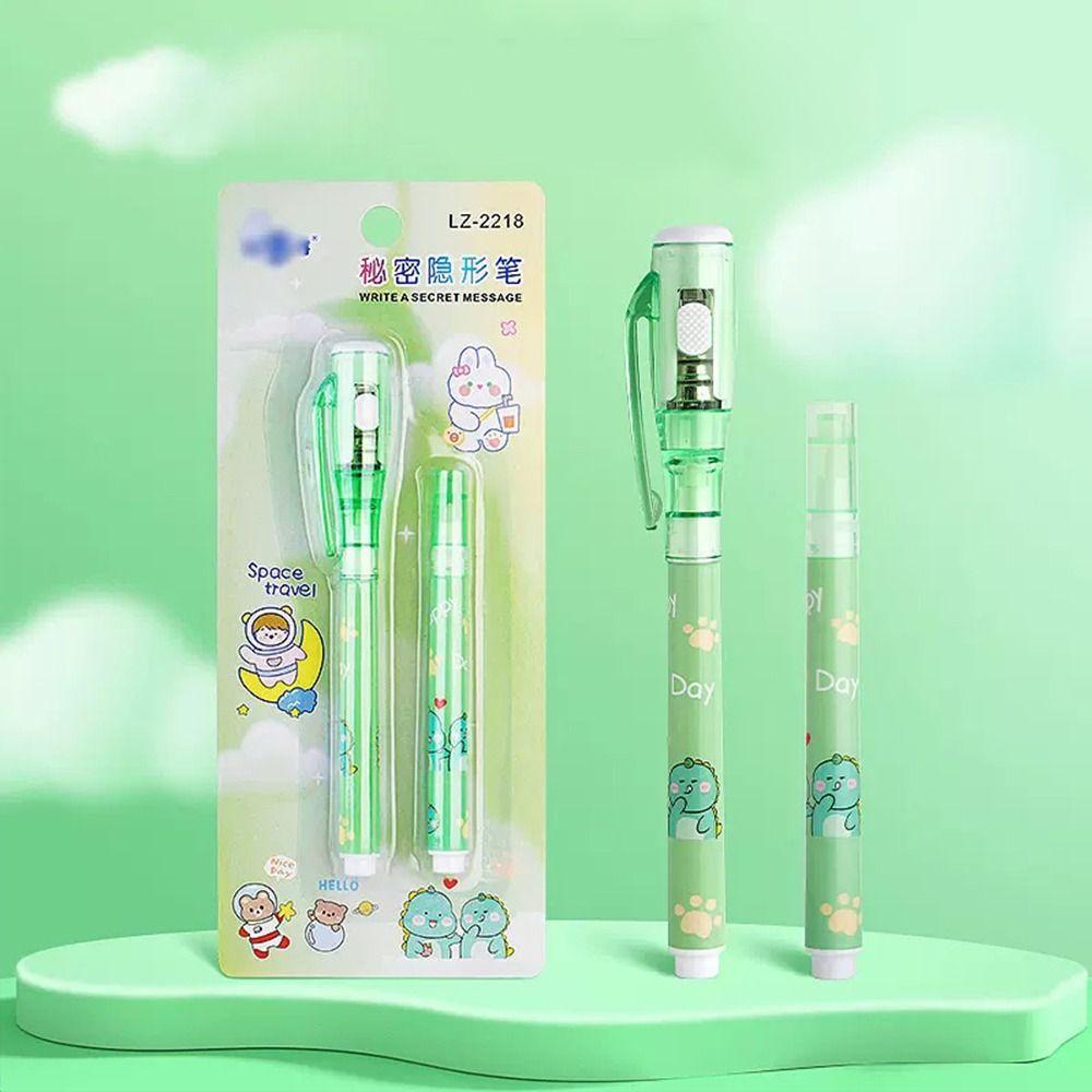 Mysteriously Disappearing Cute Invisible Marker Led UV Lamp Secret Message Pen  Confession