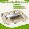 DT08 2Pcs Left&Right ide Interior Door Handle Set for Jeep Grand Cherokee 2005-2011 Rear