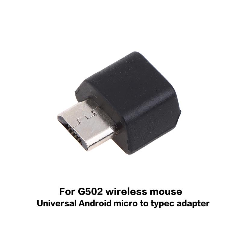 USB Micro to Type-C Adapter for G502/Master Wireless Mouse - Universal Head Replacement Repair Parts for Android