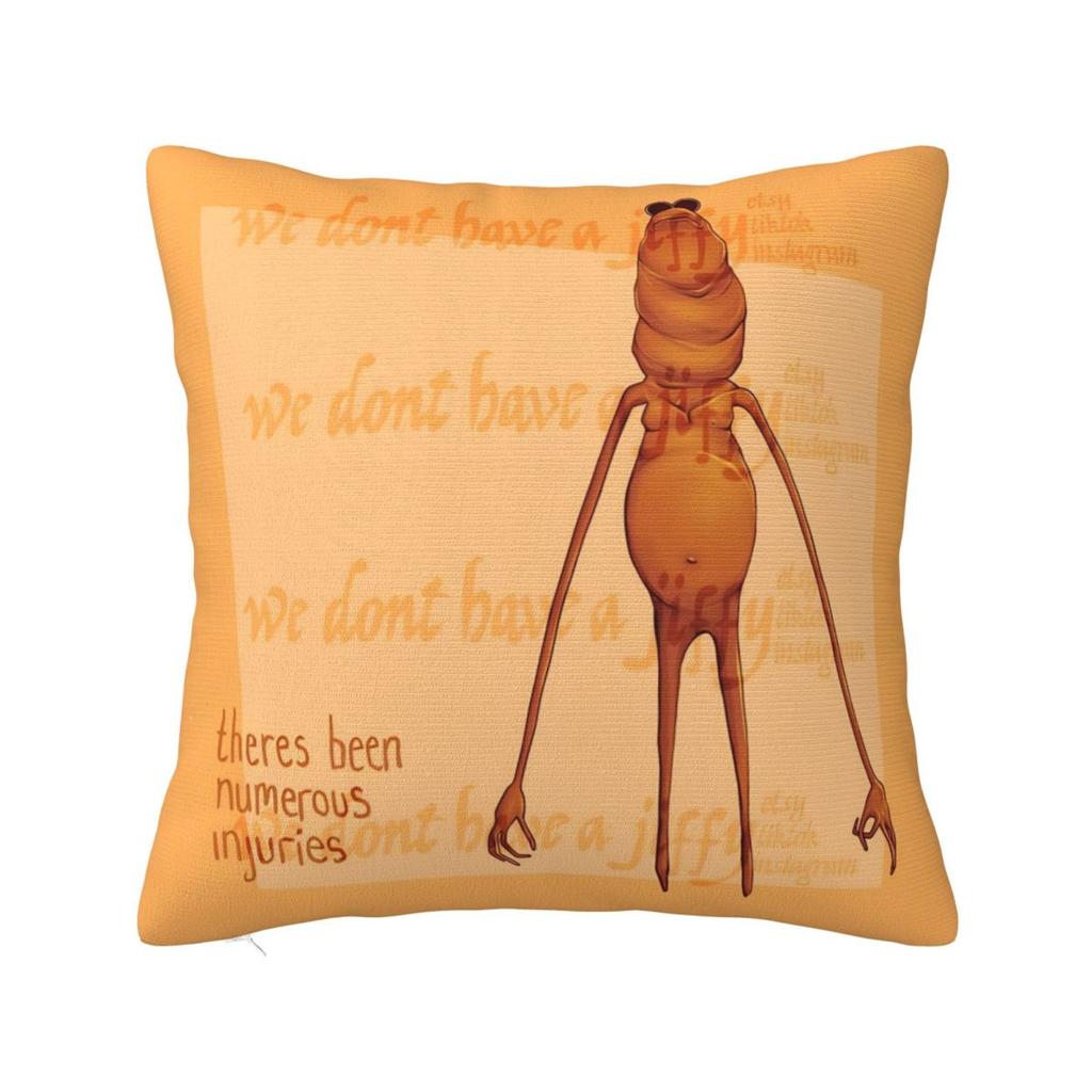 Marcus The Worm Square Pillow Case Cushion Covers Creative Zipper Decorative Throw Pillow Case Cover for Sofa 40*40cm