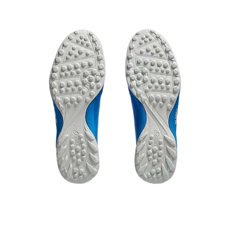 Asics Calcetto WD9TF Comfortable Fashion Trendy Versatile PU Leather Soccer Shoes Men sneaker Blue 1113A038-400