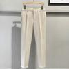 Suit Pants Nine-point Pants Men's Light Luxury Business Slim-fitting Trendy Pants Retractable Waist Casual Pants Trendy
