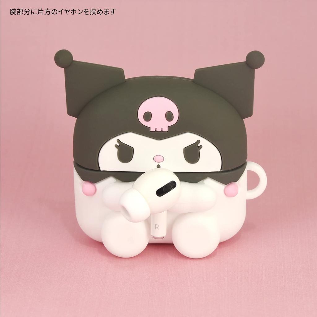 Gourmandies Sanrio Characters AirPods Pro AirPods Pro Compatible Silicone Case Kuromi (2nd Generation) / SANG-274KU