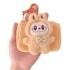 Cute Bunny-Shaped Plush Coin Purse with Zipper Closure and Card Holder