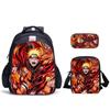 Playful Blink Naruto Three-Piece Set Spine Care Schoolbag Pencil Bag Satchel Bag Student School Full Set