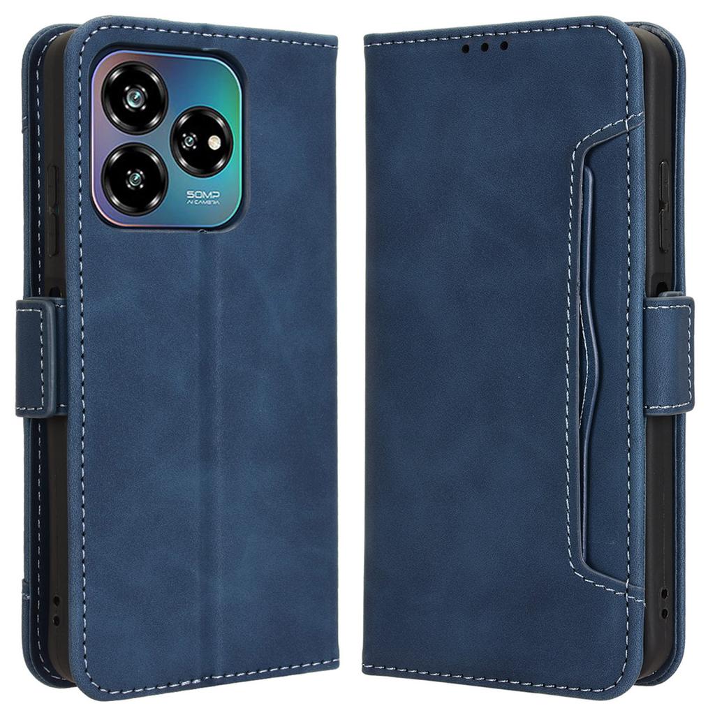 For ZTE Axon 60 Lite/Blade V60 Vita Wallet Case Leather Phone Cover with Multiple Card Slots