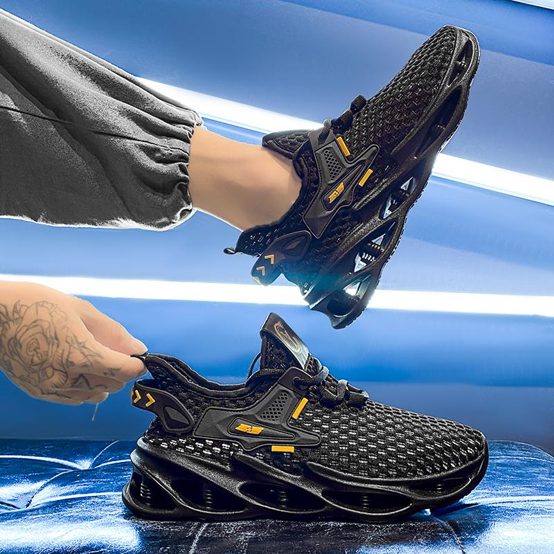 Mesh breathable summer new hollow mesh shoes casual sports ice silk trendy shoes