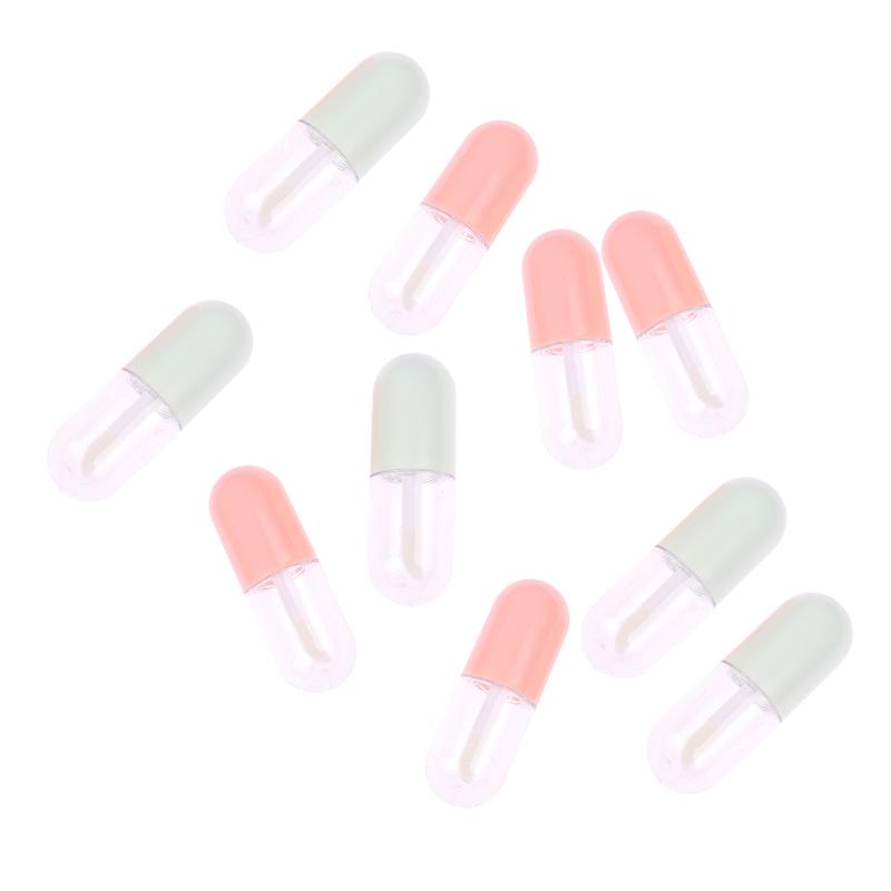 10 Stück 5 ml Lipgloss Lipglanz Tube Mini Niedliche Kapsel Lippenstift Tube Leere Lipgloss Tube DIY Kosmetikbehälter