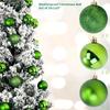 4Cm Christmas Balls Ornaments 24Pc Green Colorful Shatterproof Christmas Tree Diy Decoration Hanging Ball For Xmas Party Wedding