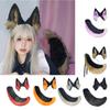 Katzen Kostüm Zubehör Kunstpelz Fuchsschwanz und Ohren Stirnband Set Tier Halloween Cosplay Kostüm für Damen Herren Geschenke