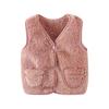 SCIONE 2019 Autumn and Winter Boys and Girls Cotton Vest Children Plush Vest Baby Warm Vest