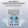 Mini station d'accueil pour ordinateur Mac Mini M4 2024 Hub USB Support de bureau Hub de ports USB pour Mac Mini M4 Pro Accessoires PC