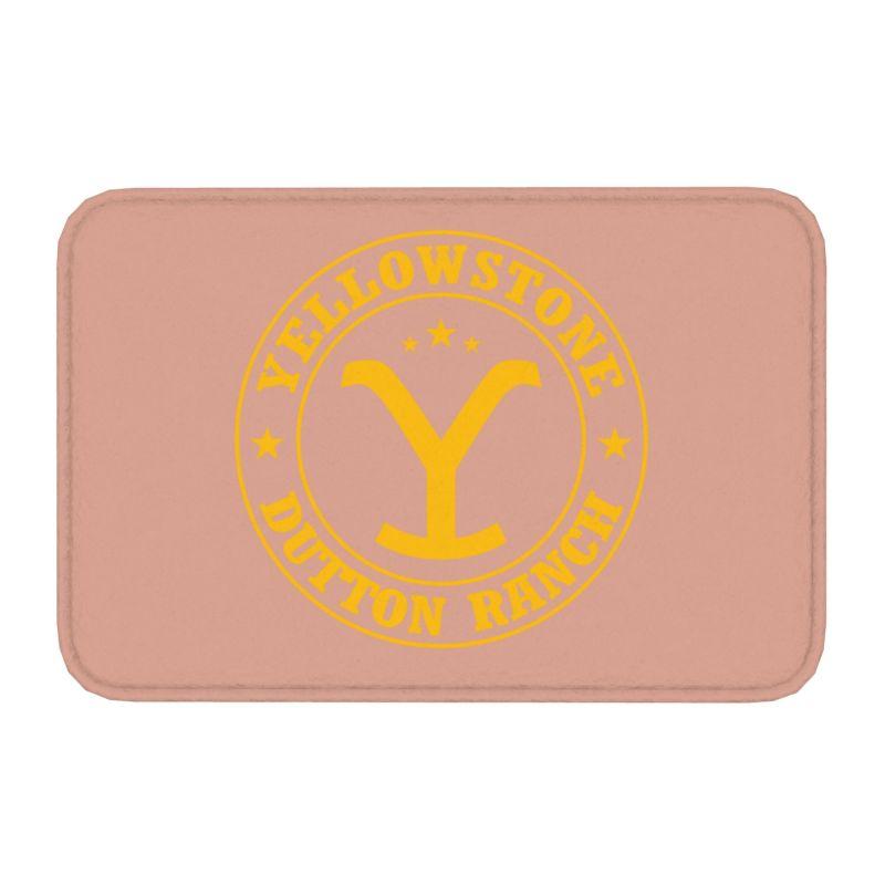 Tapis de porte personnalisé Yellowstone Dutton Ranch Antidérapant Entrée Bain Cuisine Sol Tapis de porte Salon Tapis Tapis Footpad 40cmx60cm