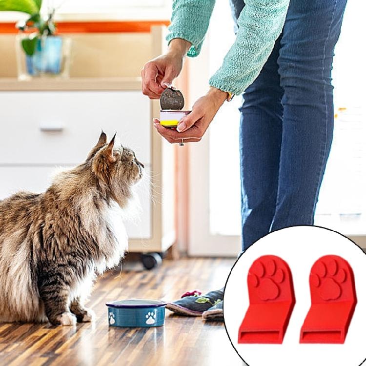 2 Piece Nonslip Handle Pet Can Opener Portable Ergonomic Manual Tab Lifter For Dog Cats Food Can Kitchen Outdoor Use
