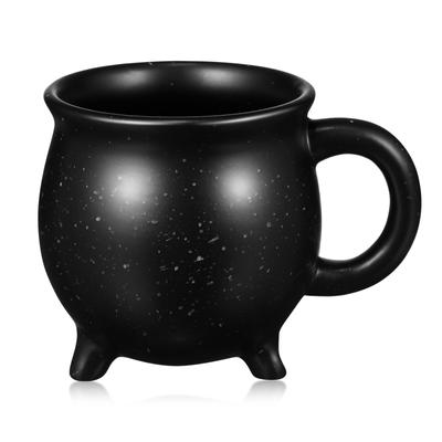 Trefot Kjelekopp Heksekjelde Vann Kaffekrus Halloween Kopper Dekorativ Keramisk Latte Porselen Pappa