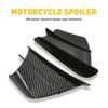 1Pair Motorcycle Side Winglets Air Deflector Wing Kit Spoiler Gloss Carbon Fiber