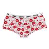 En Stock 2024 Pantalones Cortos Ultra Cortos para Mujer Estampado de Corazón, Se Pueden Usar Afuera, Diseño Tentador