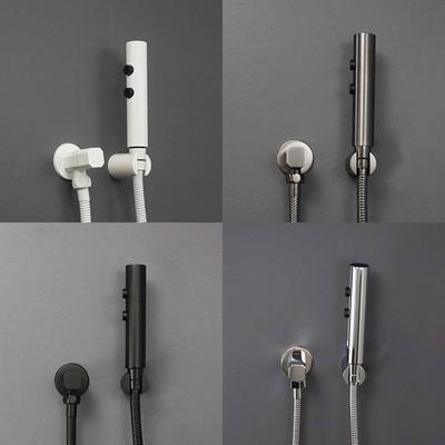 Handheld Bidet Sprayer Set High Pressure Dual Mode Stainless Steel Spray Gun Shower Self Cleaning Bathroom Accessories