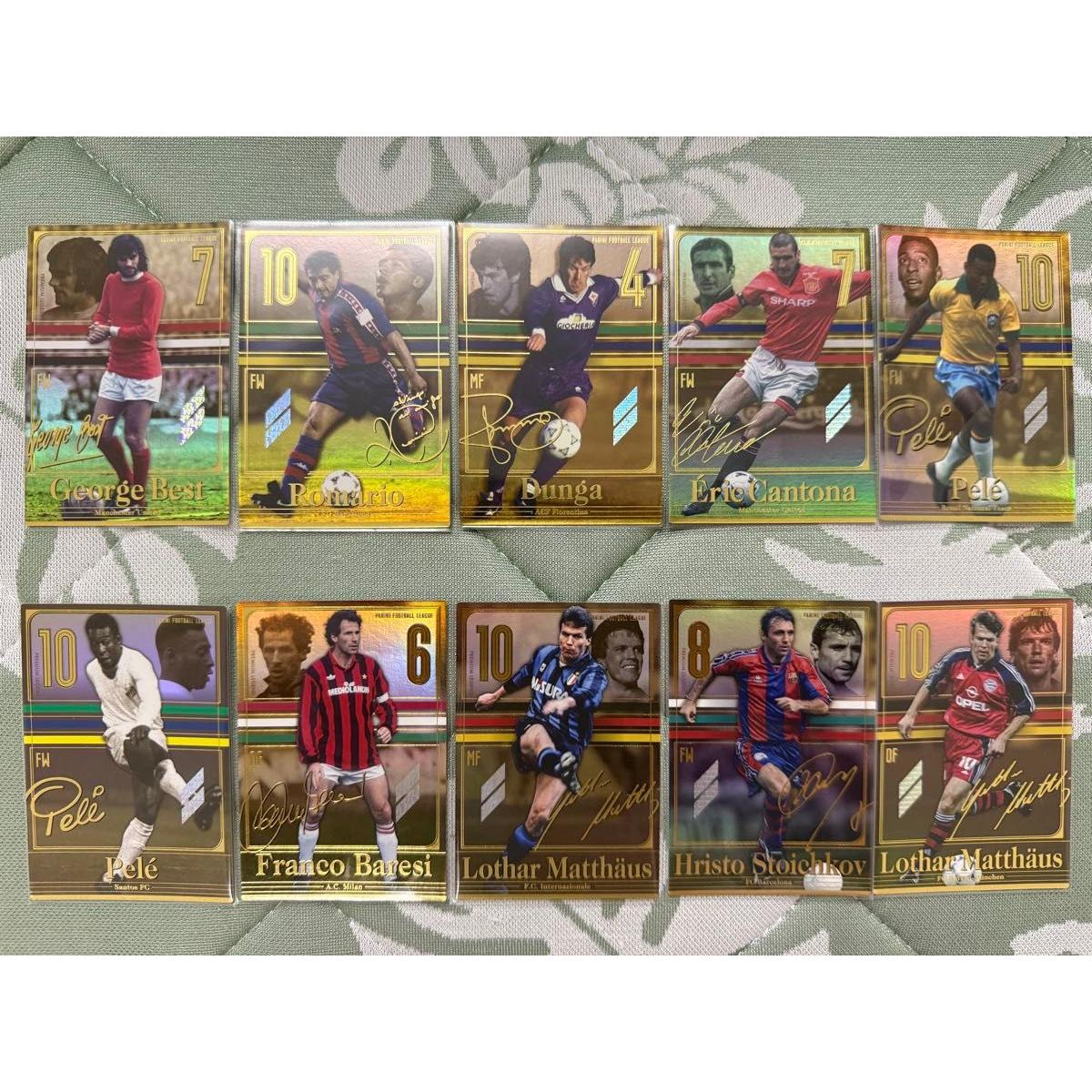 Used [PFL Super Rare] Panini Football League Premium Legend All 10 Pieces Complete Set PANINI PLE Collector Retirement Item