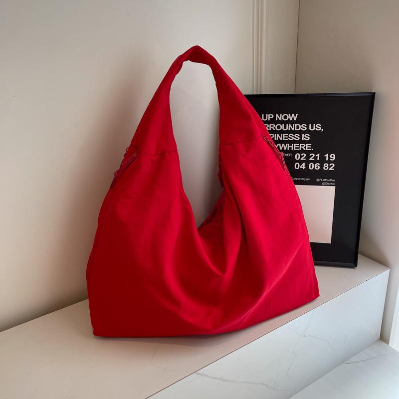 Nylon High Capacity Casual Shoulder Bags Commuting Interior Compartment Women's Bags on Sale  Fashion Solid Color Handbags