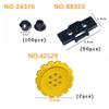 Technical Parts Brick Playset Link Chain Tank Belt Track Wheels Truck Car Gear MOC Brick Toys  Playsets 3711 3873 88323 57520 57519 42529