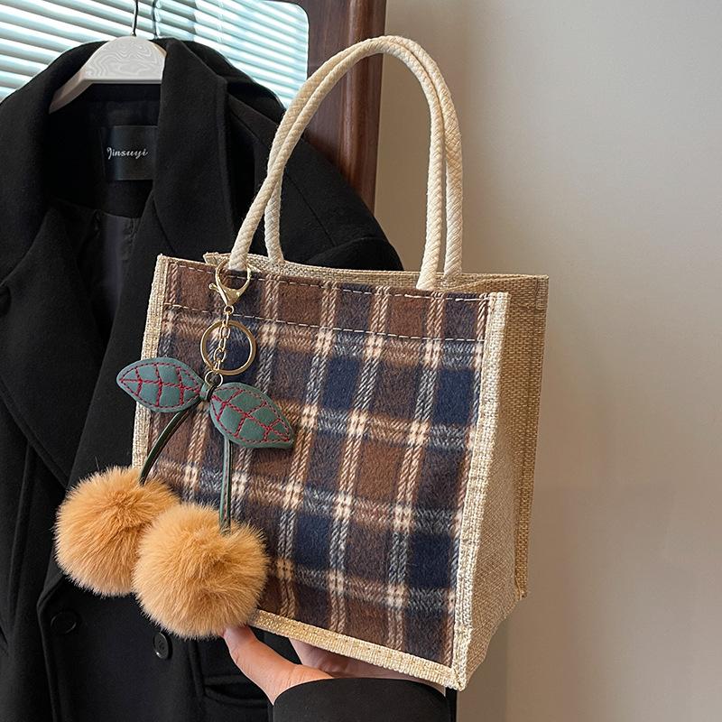 

Popular Lunch Box Bento Bag for Women New One-shoulder Tote Bag Ins Small Fresh Small Shoulder Bag for Women W3939WW-