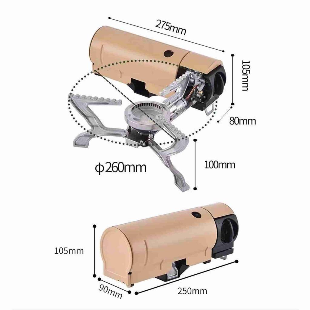 Cassette Stoves Pincnic Stoves 2600W Easy to Operate Portable Folding Outdoor Camping Cassette Stove for Backpacking Hiking