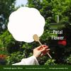 Thickened Xuan Paper Blank Round Fan: Ancient Style Semi-Raw Surface for Chinese Hand-Painted Fans