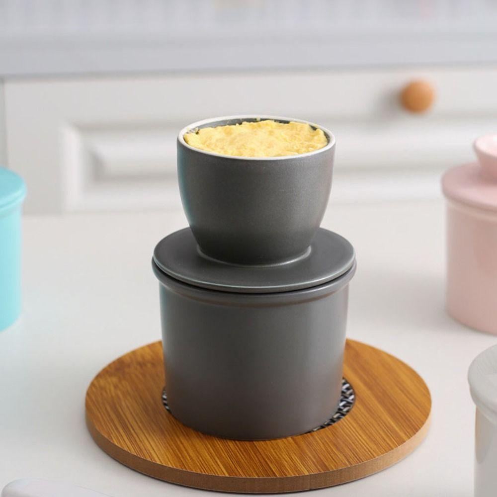 Sealed Butter Storage Container Ceramic Butter Tank Cheese Box Butter Jar  Refrigerator