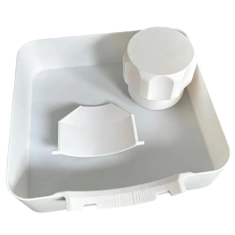 Laundry Room Moisture Tray for Washer Area, Washing Machine Drain Pan Set with Front Opening & High-Side Design