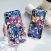 Football Anime B-Blue L-Lock Transparent Soft Phone Case For IPhone 15 12 14 16 17 13 Plus 11 Pro Max 13 Pro
