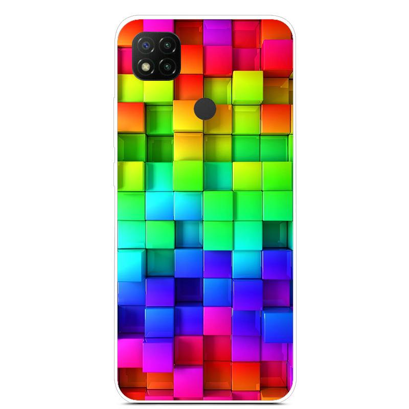 Cute Art Line Daisy Case For Xiaomi Redmi 9C Phone Case Slim Tpu Back Cover For Xiaomi Redmi 9C 9 C NFC Funda PocoC3 Soft Bumper