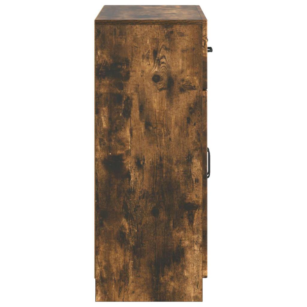 Sideboard Smoked Oak 66 x 34.5 x 87 cm Wood Based Material