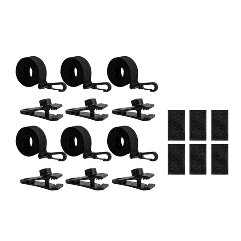 

18/24Pcs Pool Solar Blanket Straps Set Swimming Pool Clips Solar Blanket Straps Set with Hook Clips Touch Fastener