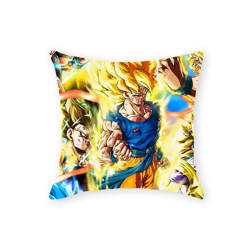 Dragon Ball Serie Kissen Cartoon Druckmuster Japanische Comic Kissenbezug Kissen Schlafzimmer Wohnzimmer Sofa Dekoration Büro Kissen