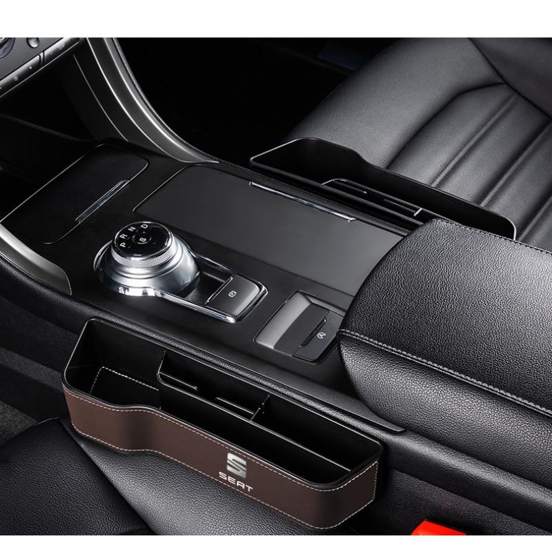 2Pcs Car Seat Organizer Seat Crevice Storage Box Multifunction Goods For SEAT Arona Leon MK1 MK2 MK3 Leon Ibiza 6l 6j Altea Alhambra