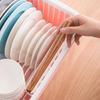 Countertop Plastic Dish Drying Rack with Lid