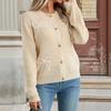 2026 Autumn/Winter Women's Bow Knot Cardigan: Casual Long Sleeve Outerwear