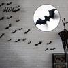 Reusable Wall Decals Halloween 3D Stickers Self-adhesive Peel And Stick PVC Waterproof Stickers Ghost/Bat/Spider for Home Party Decor Removable