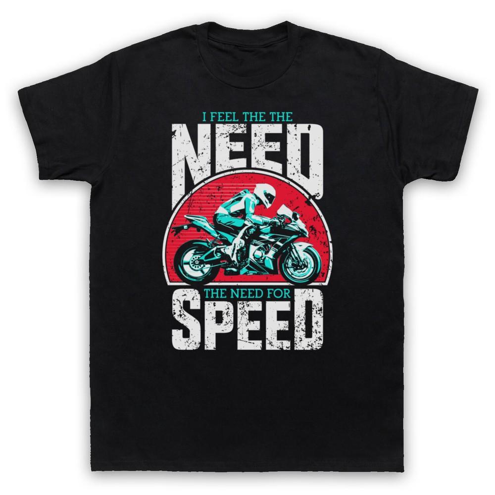 

Я Чувствую Жажду Скорости Супербайк Мотоцикл Слоганы Мужская и Женская Футболка L