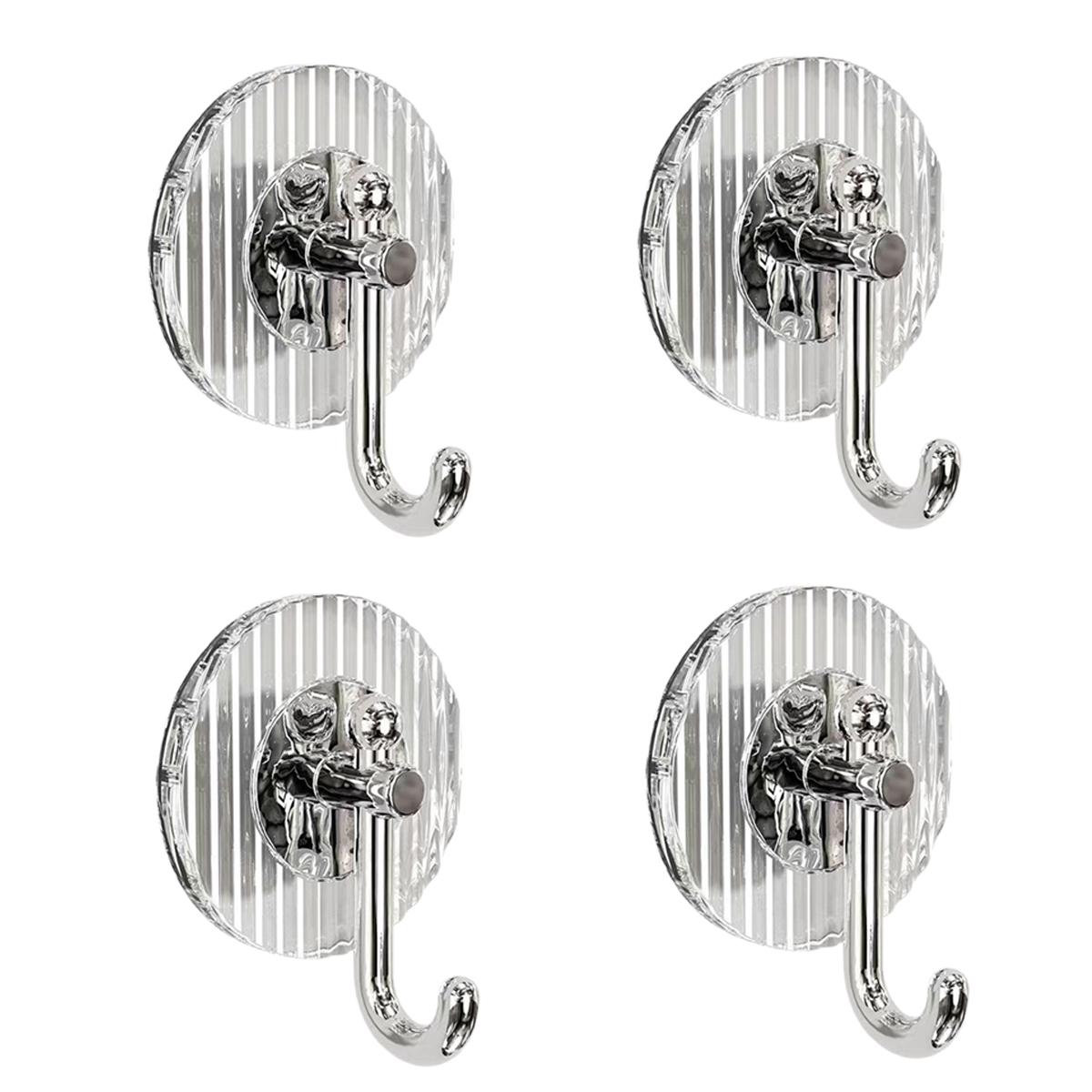 

Настенные крючки Самоклеящиеся крючки Очень липкие Роскошный круглый дизайн Кухня Ванная комната