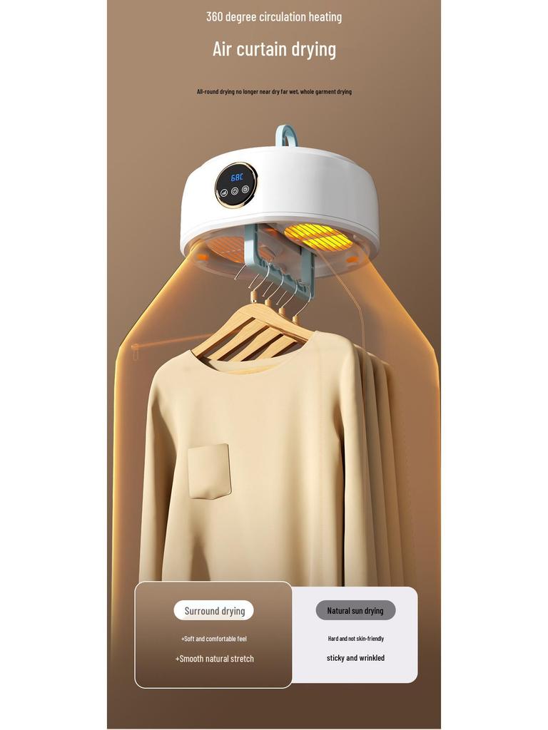 Compact Folding Clothes Dryer & Heater for Home, Dorm, Shoes & Quilts