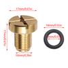 Durable Brass Coolant Expansion Screw Reliable Water Drainage Screw 17111712788 Replacement Suitable For E36 E39 E46