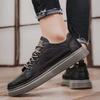 Spring Black Leather Shoes Kitchen Chef Waterproof Skateboard Shoes Work Shoes