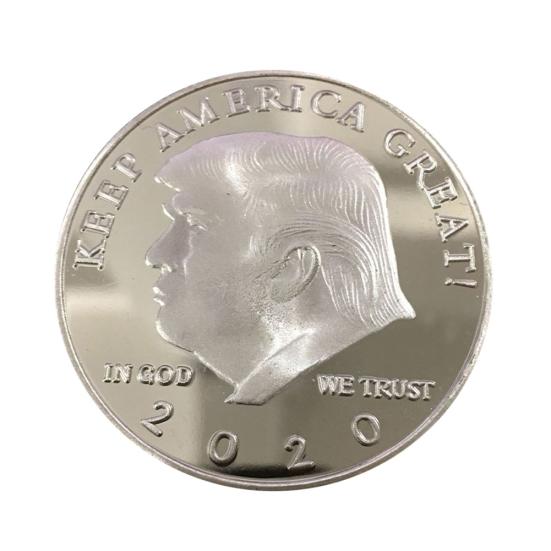 

HaoYunLai 2020 Большая памятная американская коллекционная монета с принтом Дональда Трампа «Храните» серебряный