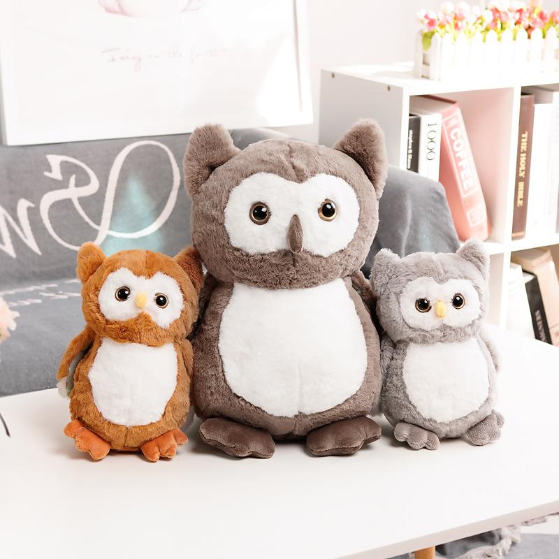 Creative Owl Doll Plush Toy Child Soothing Bed Sleeping Throw Pillow Doll Ragdoll Birthday Gift
