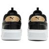 New PUMA Smash Platform V3 Low Top Skateboard Shoes Women's Black Gold 392504-01